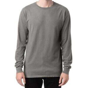 ComfortWash by Hanes GDH200 Unisex Garment-Dyed Long-Sleeve T-Shirt Concrete L